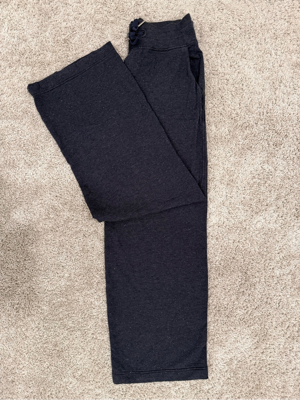 Athleta Women’s Wide Leg Sweatpants in Navy Blue